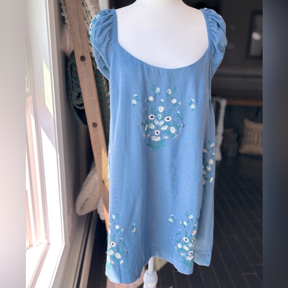 Free People Wildflower Embroidered Minidress - Picture 8 of 15